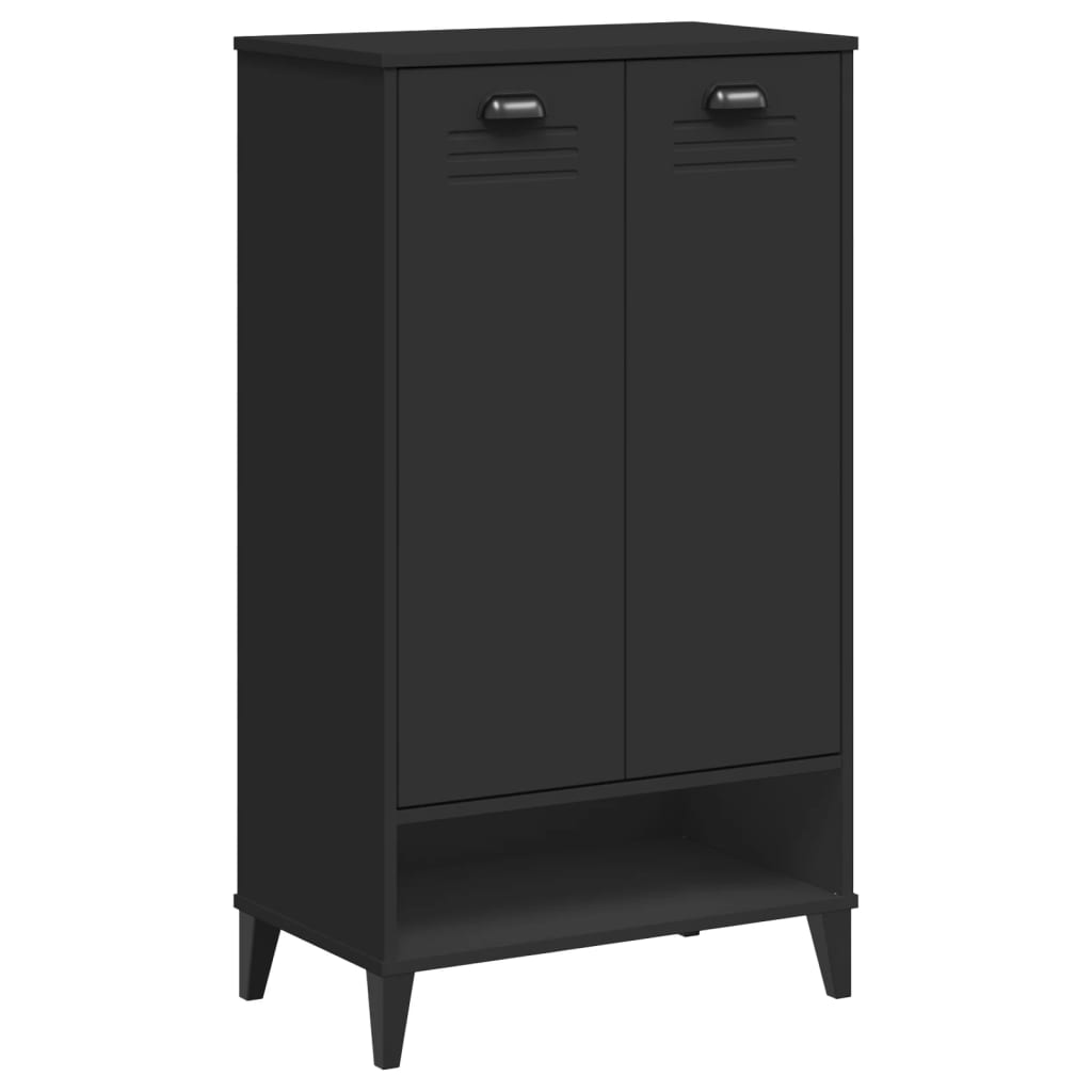 Shoe Cabinet VIKEN Black Engineered Wood