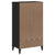 Shoe Cabinet VIKEN Black Engineered Wood