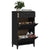 Shoe Cabinet VIKEN Black Engineered Wood