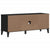 Shoe Bench VIKEN Black 106x35x45 cm Engineered Wood