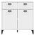 Sideboard VIKEN White 80x40x80 cm Engineered Wood