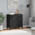 Sideboard VIKEN Black 80x40x80 cm Engineered Wood