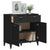 Sideboard VIKEN Black 80x40x80 cm Engineered Wood