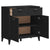 Sideboard VIKEN Black 80x40x80 cm Engineered Wood