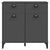 Sideboard VIKEN Anthracite Grey 80x40x80 cm Engineered Wood