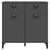 Sideboard VIKEN Anthracite Grey 80x40x80 cm Engineered Wood