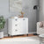 Sideboard VIKEN White 80x40x80 cm Engineered Wood