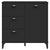 Sideboard VIKEN Black 80x40x80 cm Engineered Wood