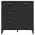 Sideboard VIKEN Black 80x40x80 cm Engineered Wood