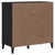 Sideboard VIKEN Black 80x40x80 cm Engineered Wood