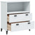 Bookcase VIKEN White 80x40x90 cm Engineered Wood