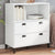 Bookcase VIKEN White 80x40x90 cm Engineered Wood