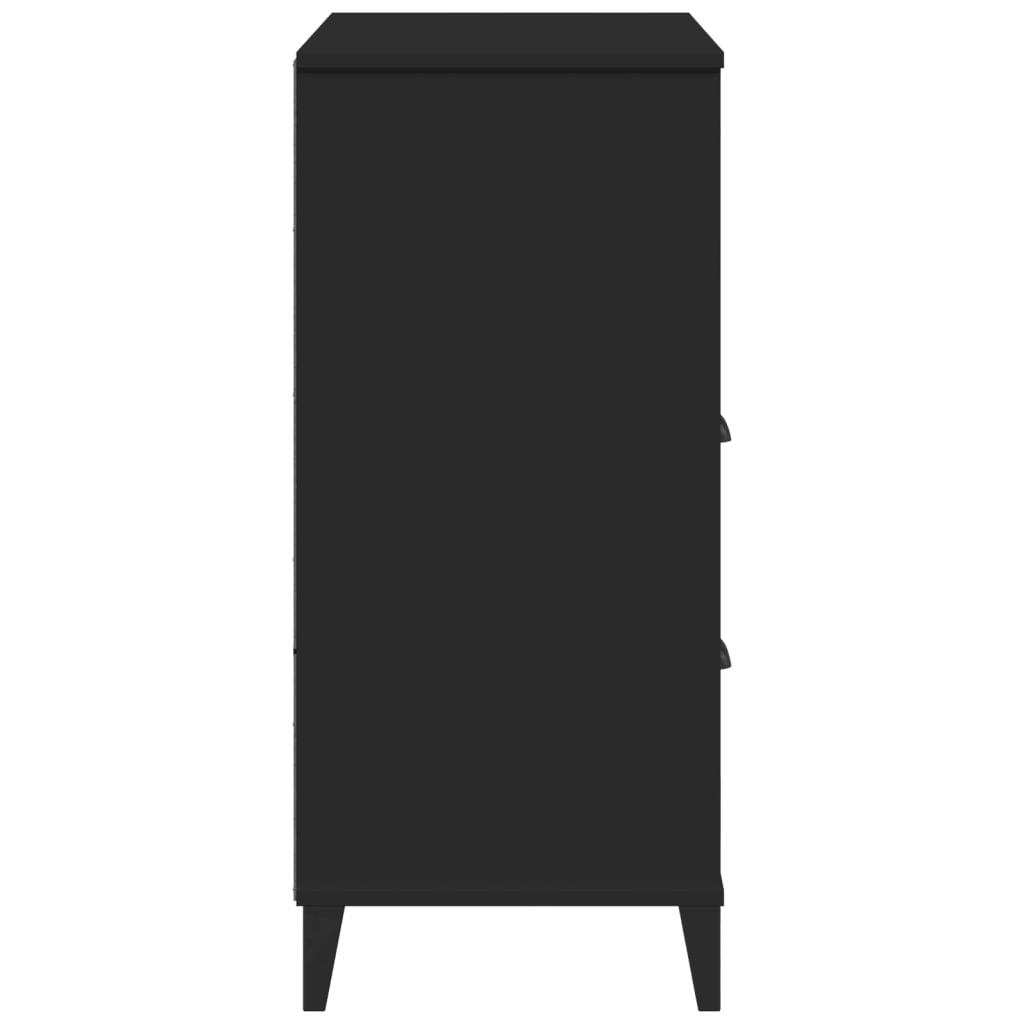 Bookcase VIKEN Black 80x40x90 cm Engineered Wood