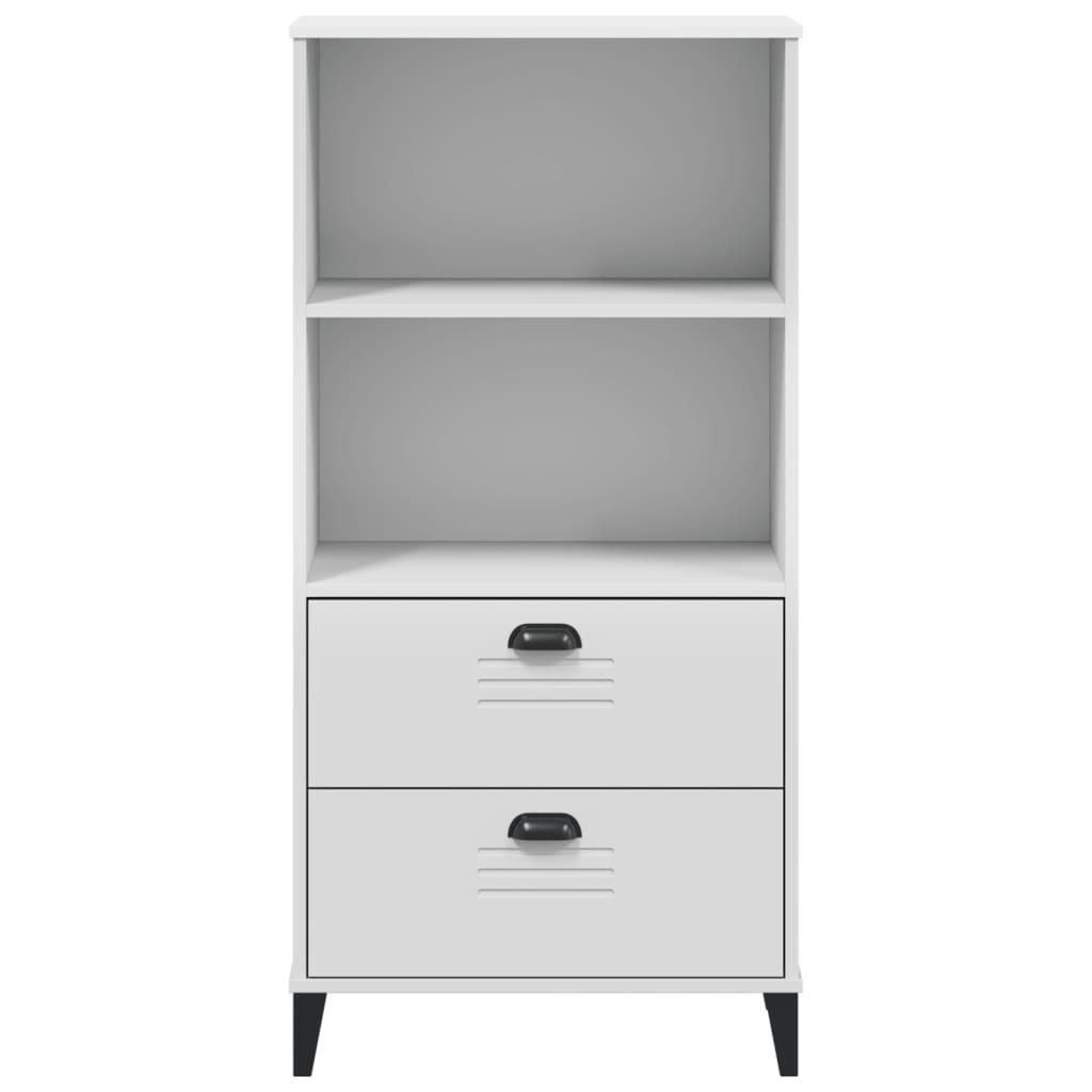 Bookcase VIKEN White 60x35x123 cm Engineered Wood