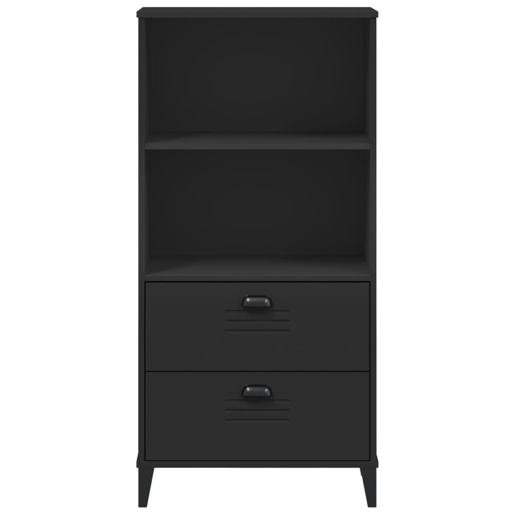 Bookcase VIKEN Black 60x35x123 cm Engineered Wood