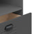 Bookcase VIKEN Anthracite Grey 60x35x123 cm Engineered Wood