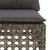 Garden Sofa Corner with Cushions Grey Poly Rattan
