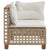 Garden Sofa Corner with Cushions Beige Poly Rattan