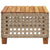 Garden Table Beige 55x55x36 cm Poly Rattan Acacia Wood