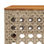 Garden Table Beige 55x55x36 cm Poly Rattan Acacia Wood