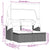Garden Sofa 2-Seater with Canopy and Stools Beige Poly Rattan