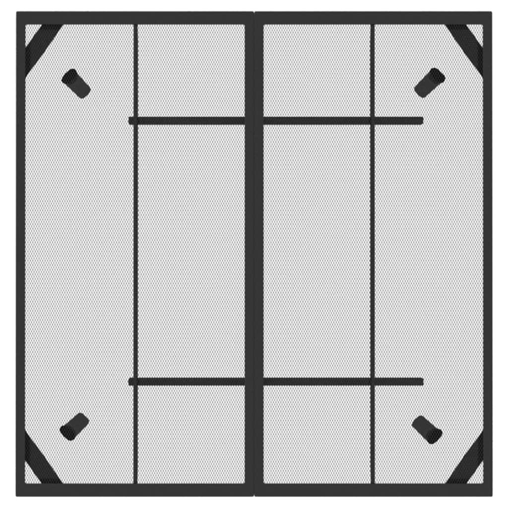 5 Piece Garden Dining Set Anthracite Metal Mesh