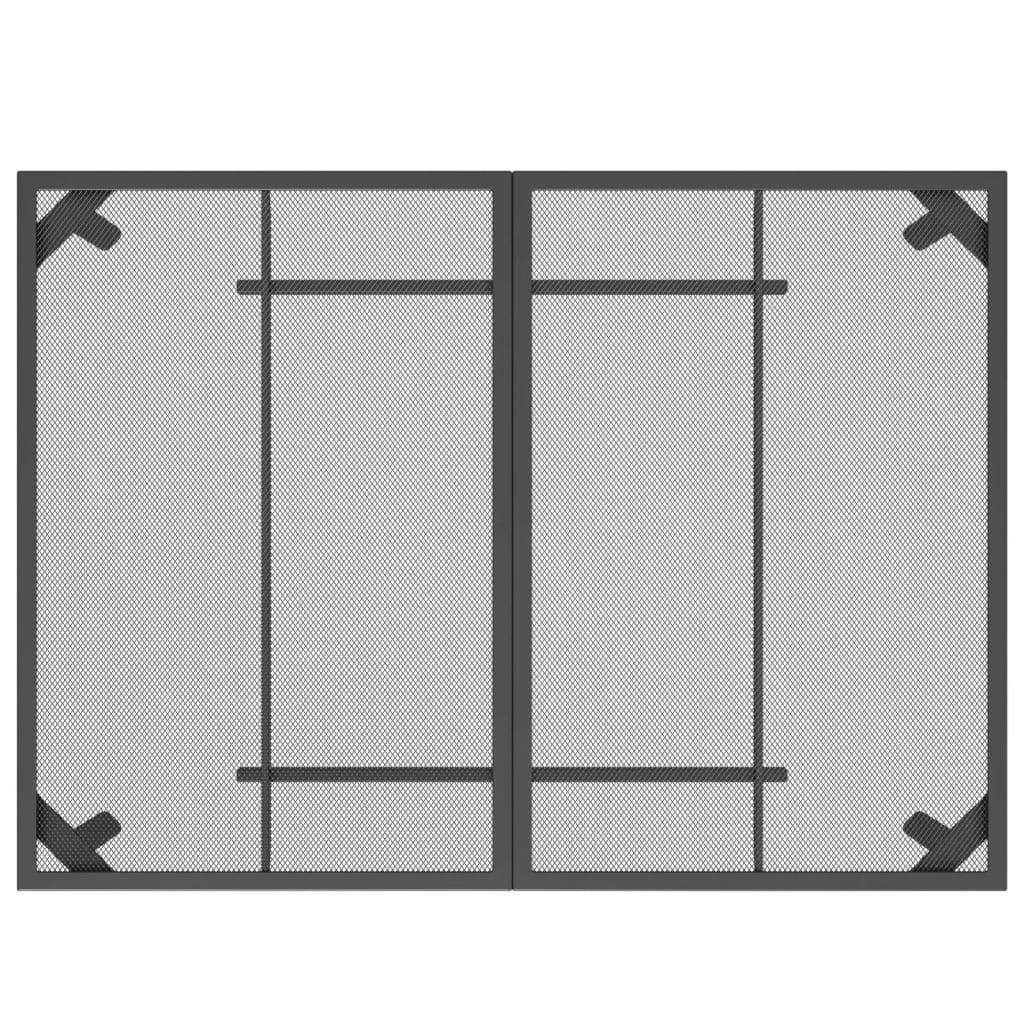 5 Piece Garden Dining Set Anthracite Metal Mesh