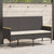 Garden Bench 3-Seater with Cushions Black Poly Rattan