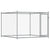 Dog Cage with Door Grey 2x2x1.5 m Galvanised Steel