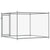 Dog Cage with Door Grey 2x2x1.5 m Galvanised Steel