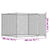 Dog Cage with Door Grey 2x2x1.5 m Galvanised Steel