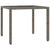 3 Piece Garden Dining Set with Cushions Grey Poly Rattan