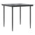 3 Piece Garden Dining Set with Cushions Black Poly Rattan