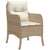 3 Piece Garden Dining Set with Cushions Beige Poly Rattan