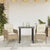 3 Piece Garden Dining Set with Cushions Beige Poly Rattan