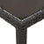 5 Piece Garden Dining Set with Cushions Black Poly Rattan