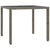 5 Piece Garden Dining Set with Cushions Grey Poly Rattan