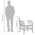 5 Piece Garden Dining Set with Cushions Grey Poly Rattan