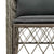 9 Piece Garden Dining Set with Cushions Grey Poly Rattan