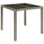 5 Piece Garden Dining Set with Cushions Grey Poly Rattan
