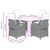 5 Piece Garden Dining Set with Cushions Black Poly Rattan