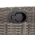 7 Piece Garden Dining Set with Cushions Grey Poly Rattan