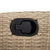 3 Piece Garden Dining Set with Cushions Beige Poly Rattan