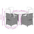 5 Piece Garden Dining Set with Cushions Beige Poly Rattan