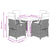 5 Piece Garden Dining Set with Cushions Beige Poly Rattan