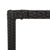 5 Piece Garden Dining Set with Cushions Black Poly Rattan