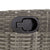 9 Piece Garden Dining Set with Cushions Grey Poly Rattan