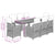 9 Piece Garden Dining Set with Cushions Black Poly Rattan