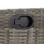 7 Piece Garden Dining Set with Cushions Grey Poly Rattan