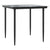 3 Piece Bistro Set with Cushions Grey Poly Rattan